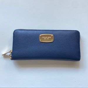 Michael Kors Navy Long Wallet